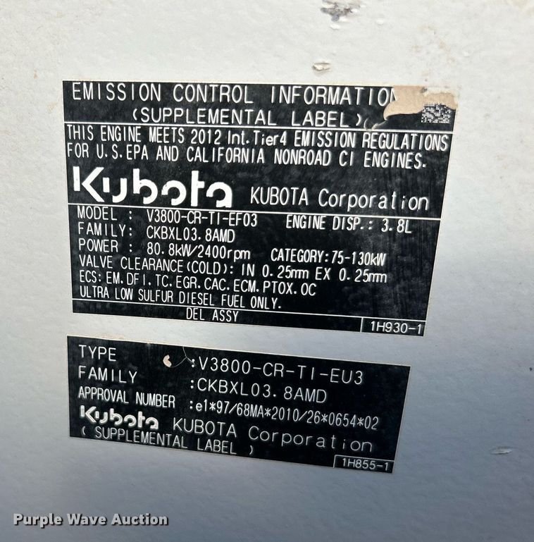 image for item NQ9868 2013 Takeuchi TL12  tracked skid steer loader