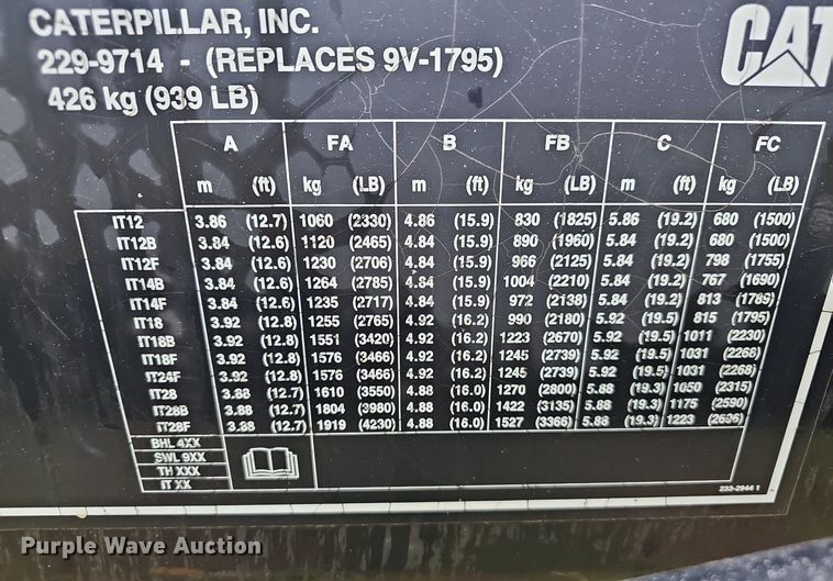 image for item NT9984 Caterpillar 229-9714  jib