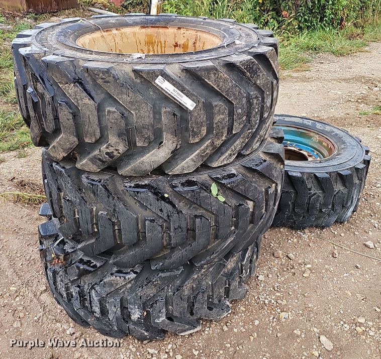 image for item NT9988 (4) 385/65-22.5 tires and wheels