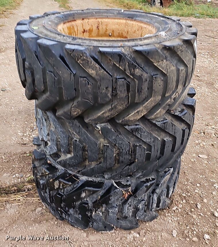 image for item NT9988 (4) 385/65-22.5 tires and wheels