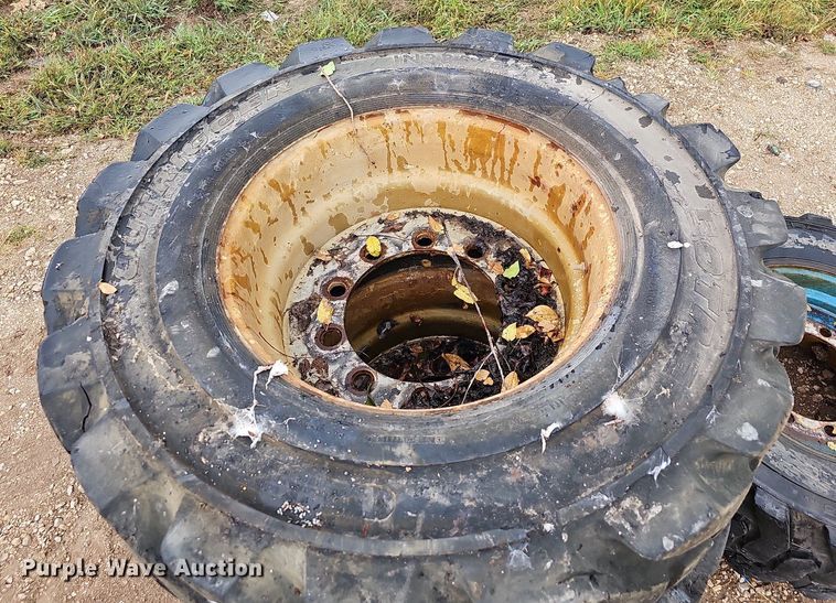 image for item NT9988 (4) 385/65-22.5 tires and wheels