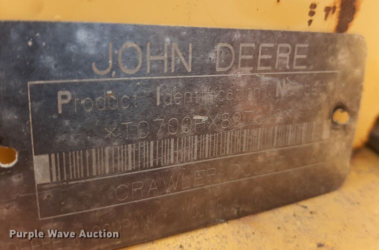 image for item NV9316 2001 John Deere 700H LT  dozer