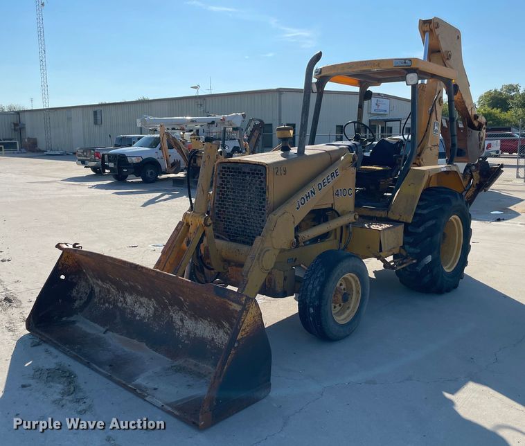 image for item NY9914 1988 John Deere 410C  backhoe