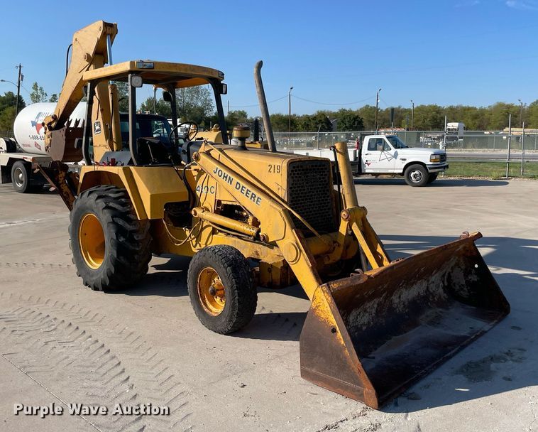 image for item NY9914 1988 John Deere 410C  backhoe