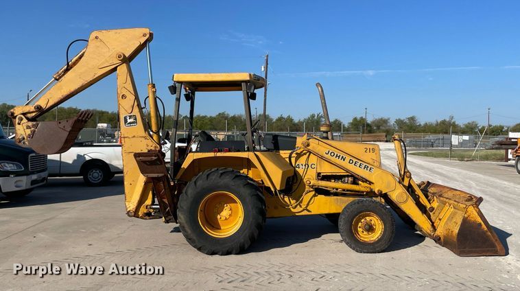 image for item NY9914 1988 John Deere 410C  backhoe