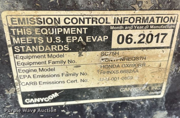 image for item NY9935 2017 Canycom SC75H  concrete buggy