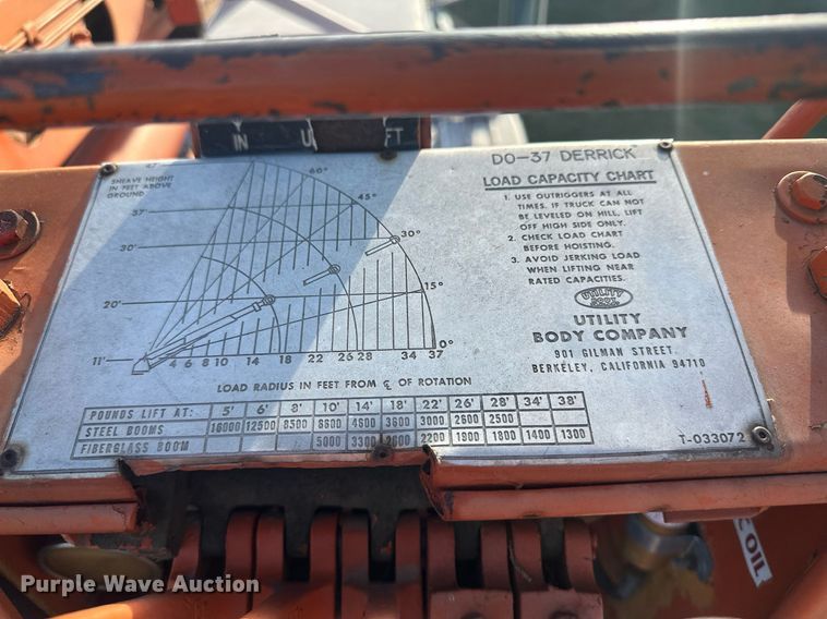 image for item OC9529 1977 Chevrolet C65  digger derrick truck