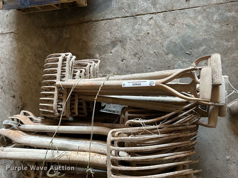 image for item OF9056 (3) pallets of pitch forks
