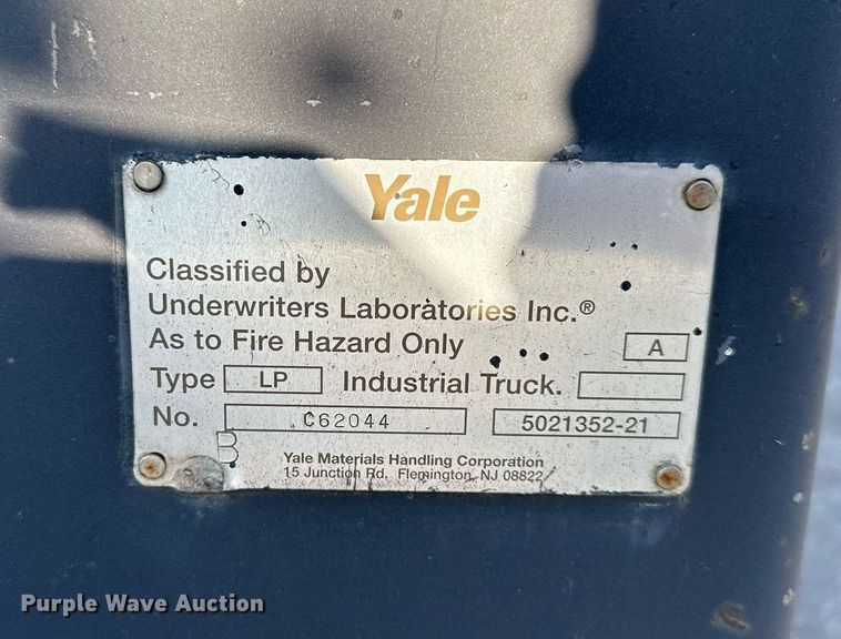 image for item OF9063 Yale GLP060TFNUAE087  forklift