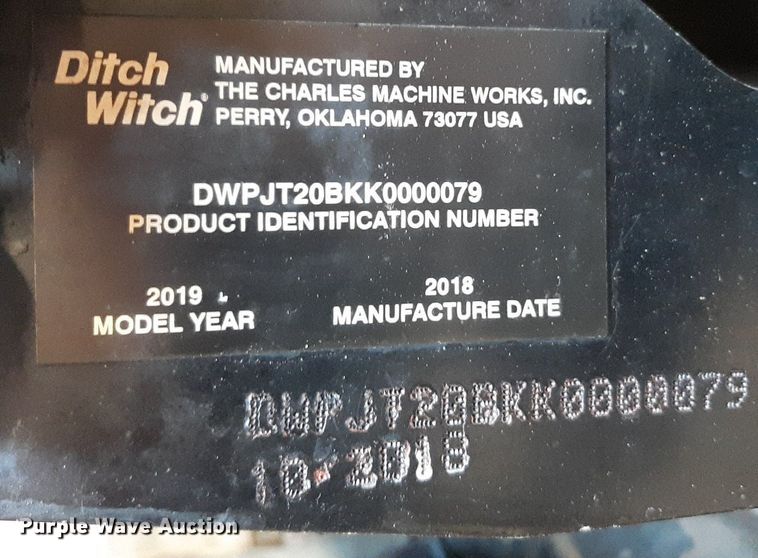 image for item OF9484 2019 Ditch Witch JT20  directional boring unit