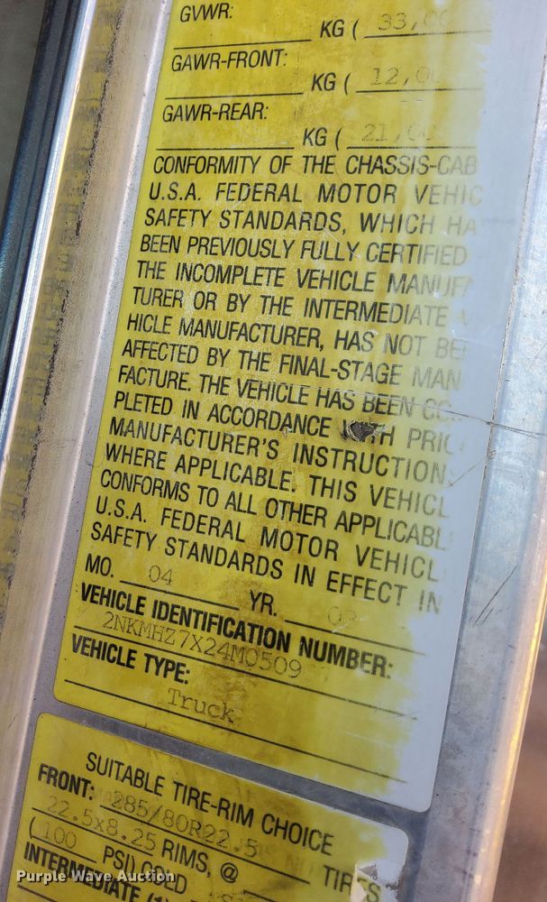 image for item OG9423 2004 Kenworth T300  utility / service truck