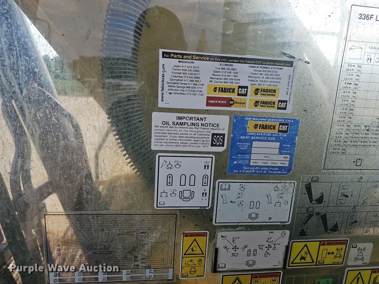 image for item OG9425 2016 Caterpillar 336FL  excavator