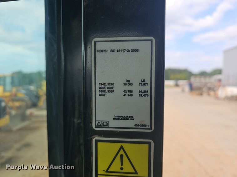 image for item OG9425 2016 Caterpillar 336FL  excavator