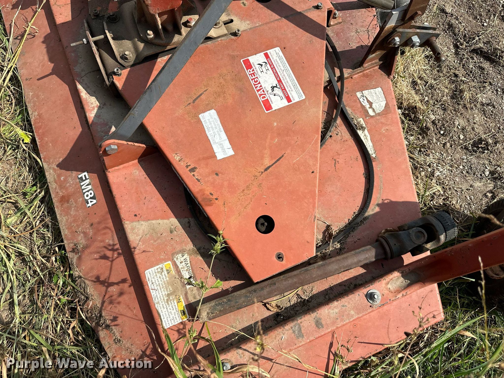 Rhino FM84 finish mower in Platte City, MO Item DW2761 sold Purple Wave