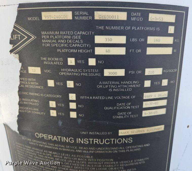 image for item DK1101 2011 Ford F550 Super Duty XL  bucket truck