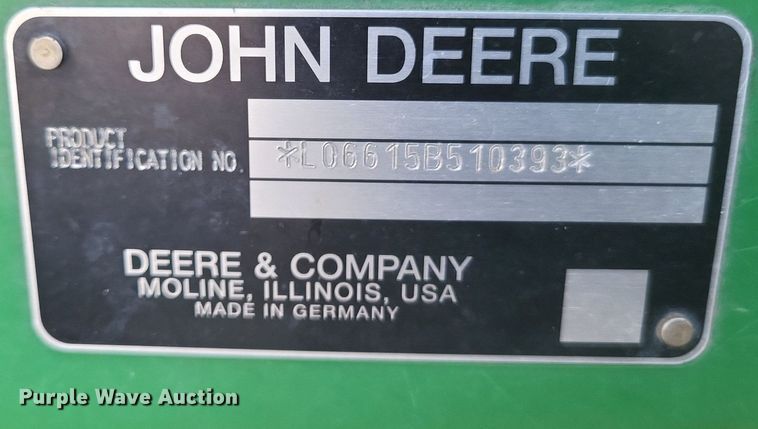image for item DK1116 2006  John Deere 6615  tractor