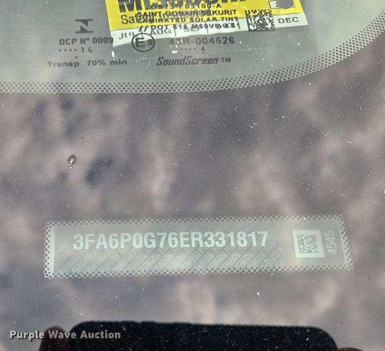 image for item DK1118 2014 Ford Fusion