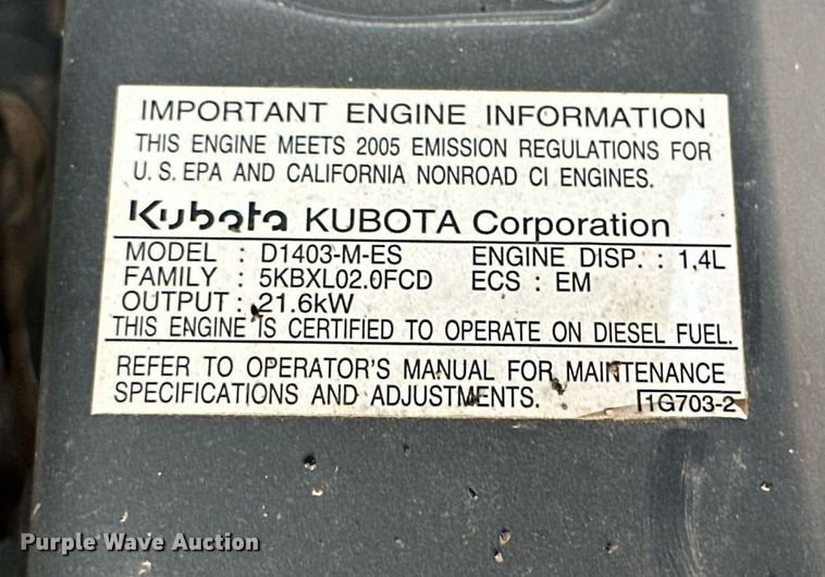 image for item DK2526 Kubota L2800D  MFWD tractor