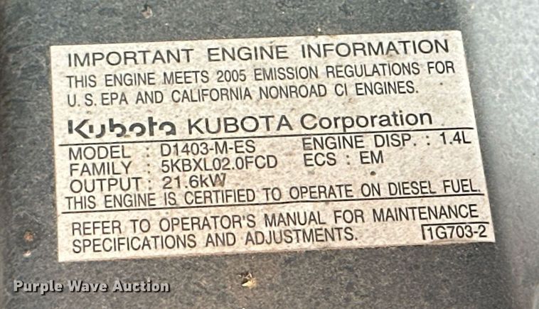 image for item DK2527 Kubota L2800D  MFWD tractor