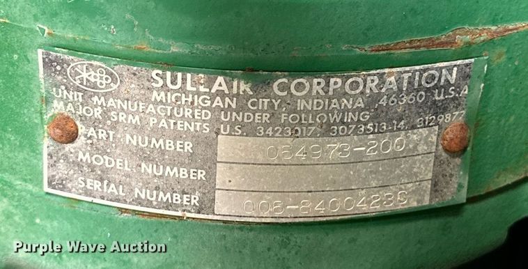 image for item DK2536 Sullair 185GPQ F0 2W  air compressor