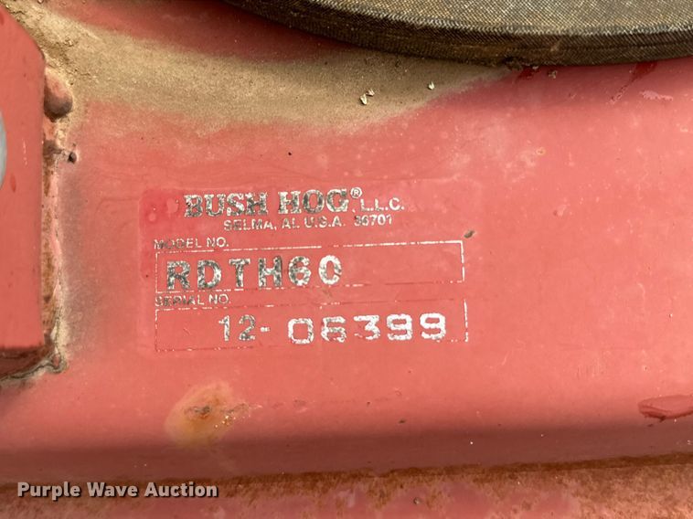 image for item DK2539 Bush Hog RDTH60  rotary mower