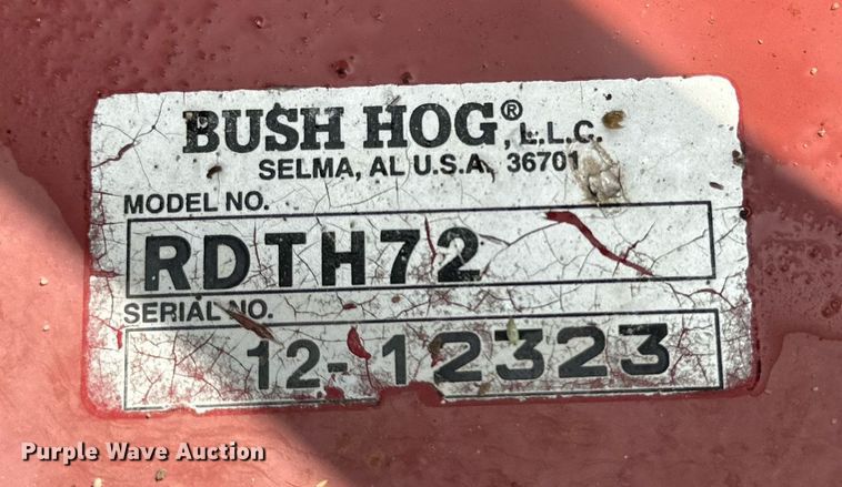 image for item DK2541 Bush Hog RDTH72  rotary mower