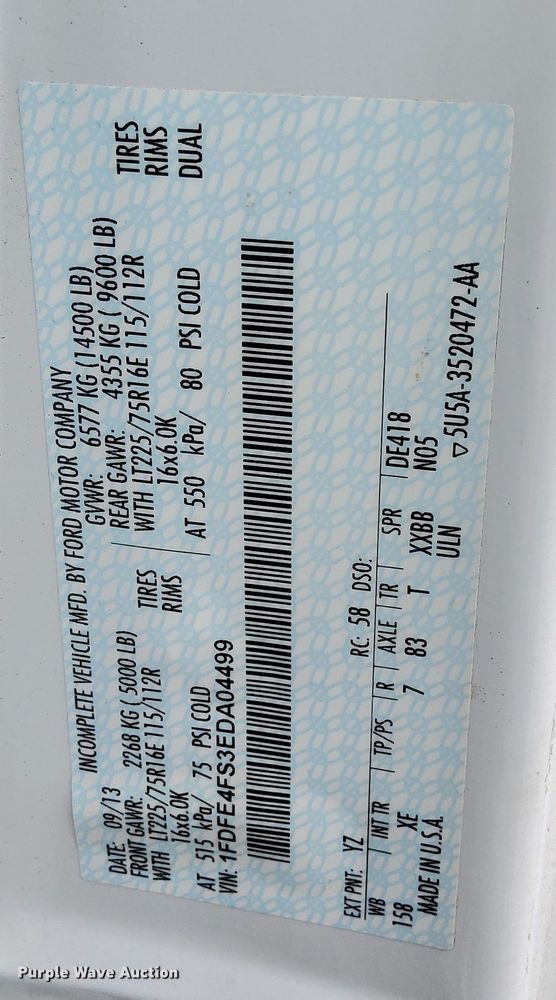 image for item DK8787 2014 Ford E450  shuttle bus