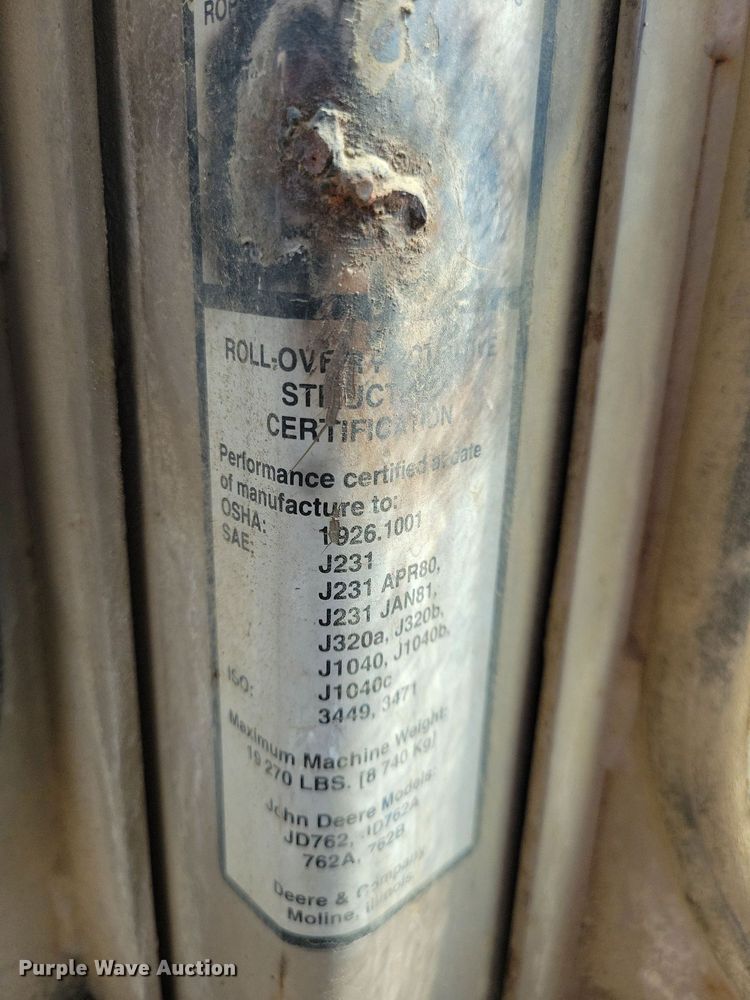 image for item DN4141 1995 John Deere 762B  scraper