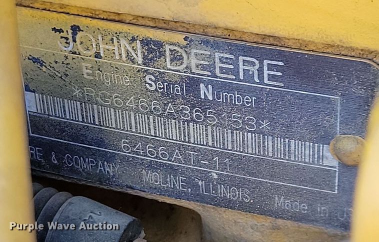 image for item DN4141 1995 John Deere 762B  scraper