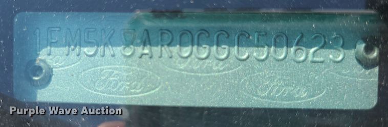 image for item DN8523 2016 Ford Explorer  Police Interceptor SUV