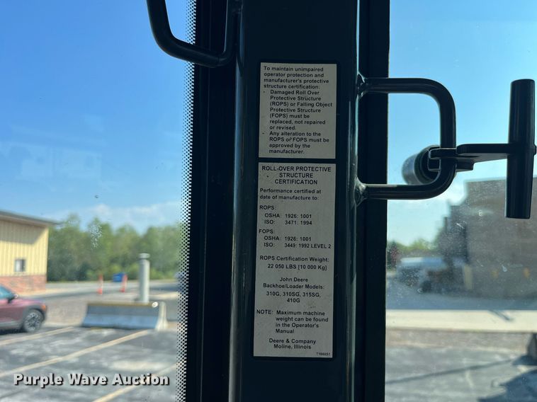 image for item DP2083 2006 John Deere 410G  backhoe