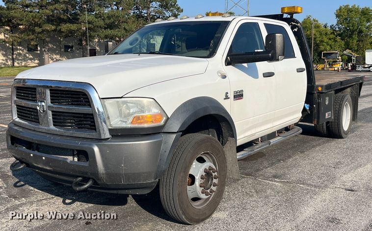 image for item DP2087 2011 Dodge Ram 4500HD  Crew Cab flatbed truck