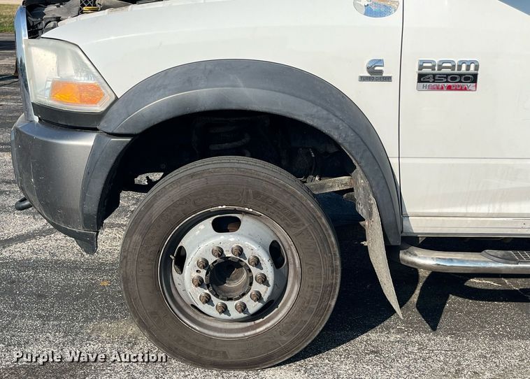 image for item DP2087 2011 Dodge Ram 4500HD  Crew Cab flatbed truck