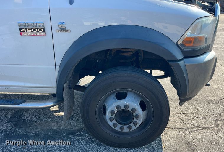 image for item DP2087 2011 Dodge Ram 4500HD  Crew Cab flatbed truck