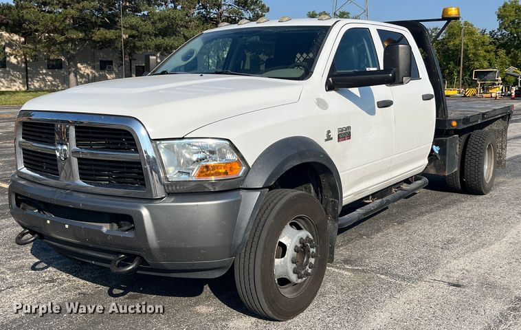 image for item DP2088 2011 Dodge Ram 5500HD  Crew Cab flatbed truck