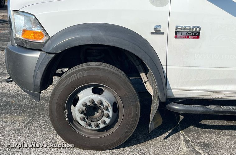 image for item DP2088 2011 Dodge Ram 5500HD  Crew Cab flatbed truck