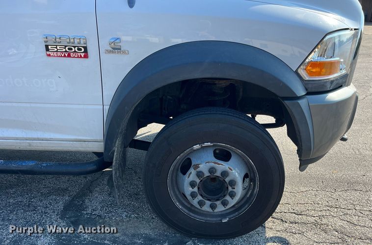 image for item DP2088 2011 Dodge Ram 5500HD  Crew Cab flatbed truck