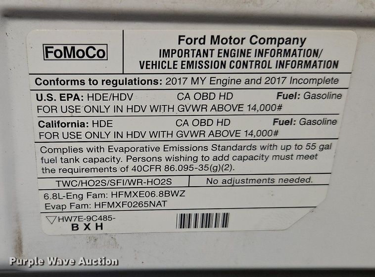 image for item DP2447 2017 Ford Econoline E450  shuttle bus