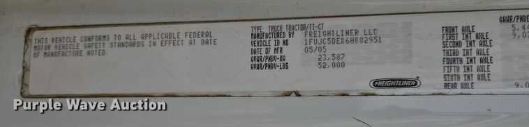 image for item DP2449 2006 Freightliner Business Class M2  semi truck