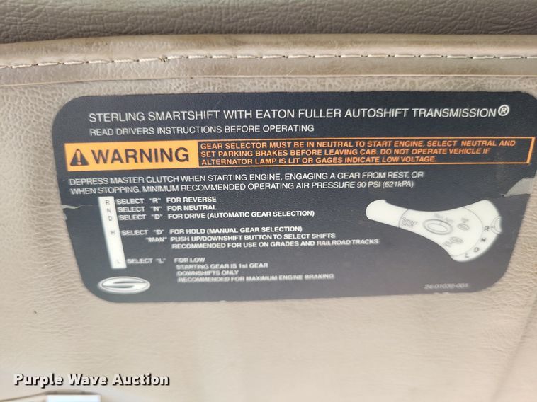 image for item DP5278 2003 Sterling L9500  dump truck