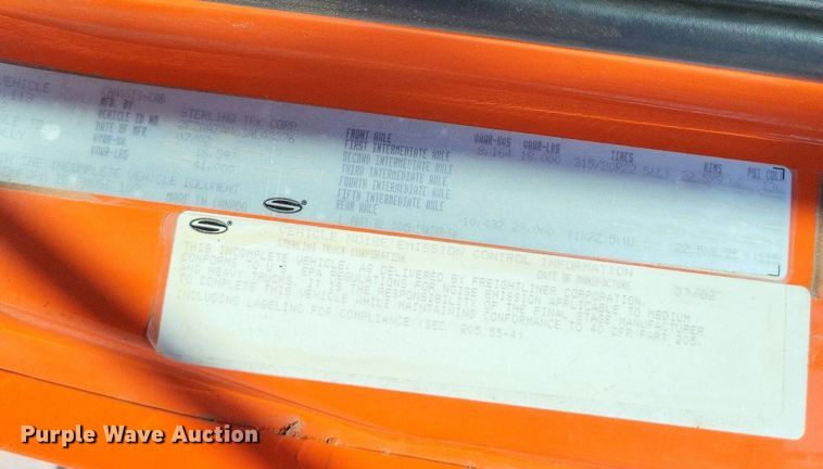 image for item DP5278 2003 Sterling L9500  dump truck