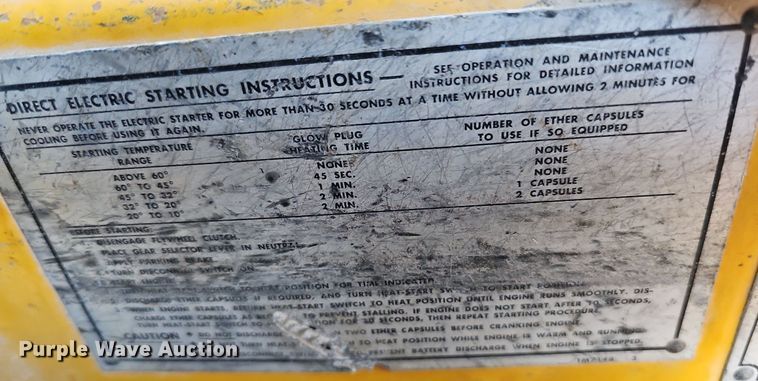 image for item DQ1174 1964 Caterpillar 12E  rigid frame motor grader