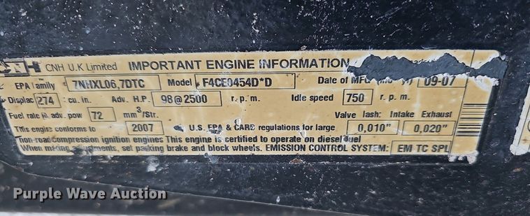 image for item DR5770 2007 Case JX1100U  tractor