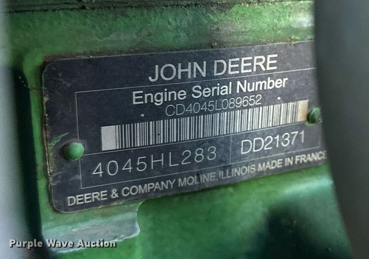 image for item DW2788 2009 John Deere 6430  MFWD tractor