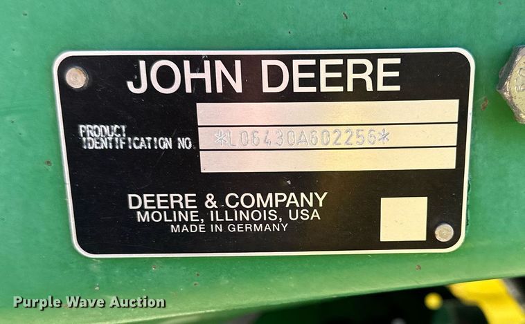 image for item DW2788 2009 John Deere 6430  MFWD tractor