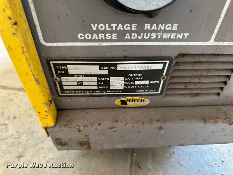 image for item DW2833 Esab Migmaster 250  welder