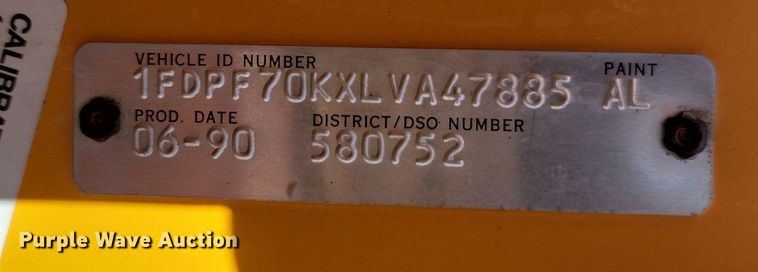 image for item JG9797 1990 Ford F700  dump truck