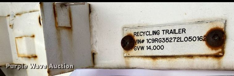 image for item JW9594 2002 Cor-tech  refuse trailer