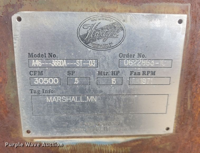 image for item JW9607 (3) Hartzell A46-366DA-ST-03 exhaust fans