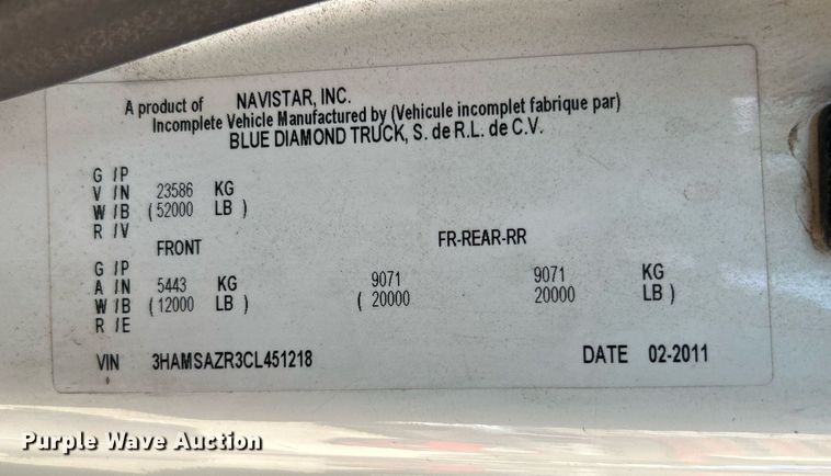 image for item KH9507 2012 International 4400 SBA  medical scanner truck